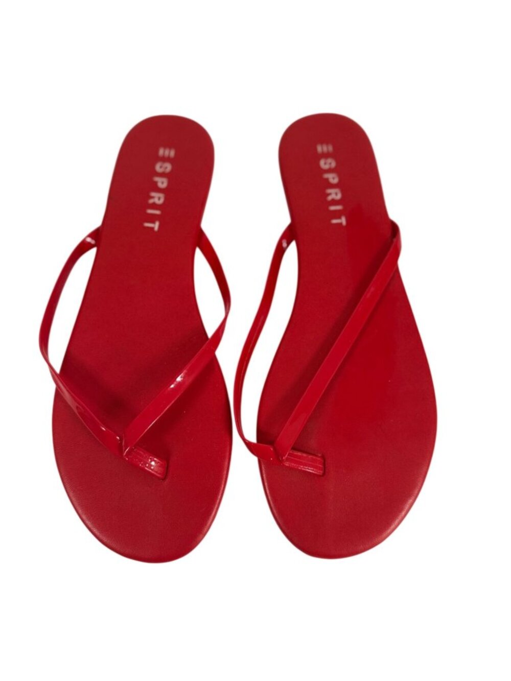 Esprit Womens Candy Red Flip-Flops Sandals Size 8M